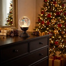 LED Schneekugel Lampe mit