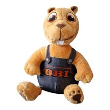 Obi Biber Plüschtier Plüsch Stofftier Kuscheltier Heimwerker Werbung 30cm