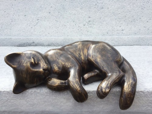 Bronze skulptur katze - skulptur,