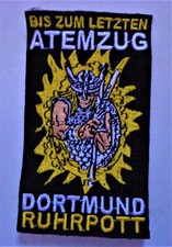Dortmund Aufnäher + ATEMZUG + Fan Weste Kutte Patch Sammler Stadion kein Pin