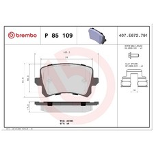 Satz Bremsbeläge Bremsklötze