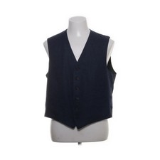 Regent, Anzugweste, Größe: M/L, Blau, Fischgräte, Tweed, Herren #9MN