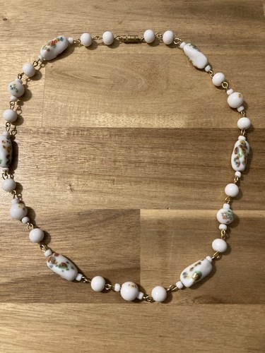 Collier kette buntglas - collier,