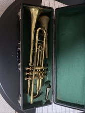 K&H B-Trompete Instrument mit Koffer Circa 100 Jahre Alt (Einige Gebrauchsspuren
