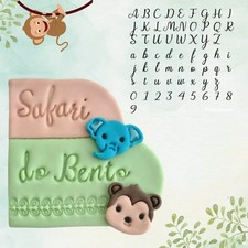 Alphabet Cupcake Prägestempel