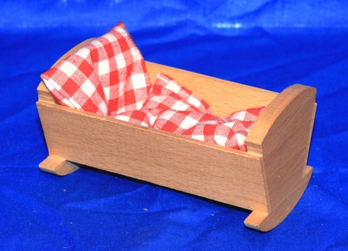 Holz puppenbettchen bettbezug - holz,