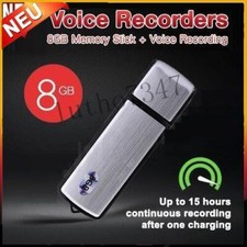Mini USB 8GB Stick Digital Audio Voice Recorder Diktiergerät Aufnahmegerät DE