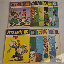 MOSAIK  ABRAFAXE  JAHRGANG   1984   KOMPLETT  12 HEFTE ORIGINAL!!!