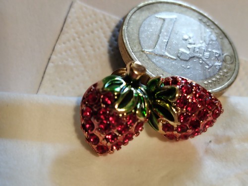 Ohrstecker glitzernde rote