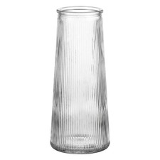 20CM klares Glas Vase breiter