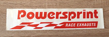 Orig. Powersprint Race Exhausts Auspuff Logo 7x31cm Aufkleber Sticker Decal