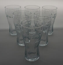 Coca Cola Coke 6 Stück Glas Softdrink Limonade Reliefprägung Klassisch 0,3l NEU