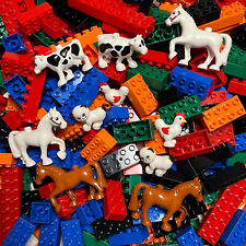 XXL 350 Teile Bausteinset / Steinebox, Tiere & Pferde (kompatibel zu LEGO Duplo)