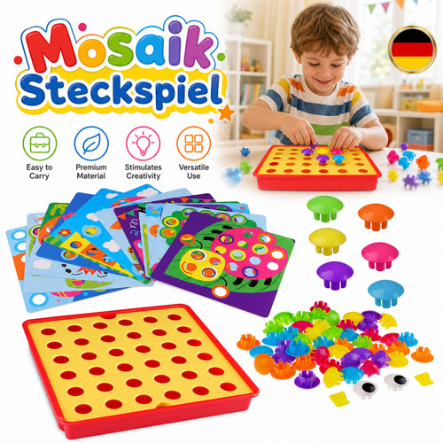 Mosaik steckspiel langlebig - mosaik,