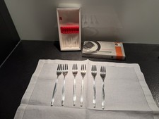 6 versilberte Kuchengabeln WMF