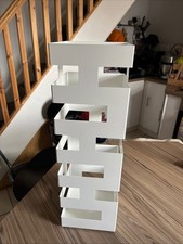 Metall weiß Schirmständer Aufbewahrung Halter Gehstock Stahl 48,5 cm