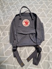 FJÄLLRÄVEN FJALLRAVEN KANKEN MINI RUCKSACK Grau Wie NEU Schule Tasche
