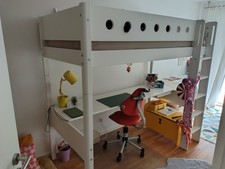 Flexa Hochbett mit Tischplatte