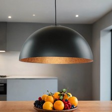 Hängeleuchte Schwarz Kupfer