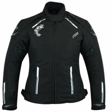 Damen  Motorradjacke Motorrad Winter Biker Jacke Protektoren Jacke Wasserdicht 
