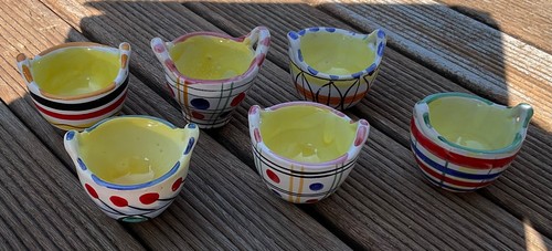 Eier becher studio keramik - 6x,