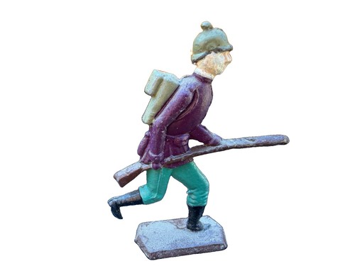 Alte bemalte zinnfigur - bemalte, soldat