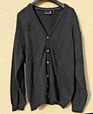 WERTHER Strickjacke Vintage Gr. 54 XL schwarz mit Stickereien