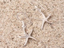 Ohrringe Ohrhänger 925 Silber Seestern NEU
