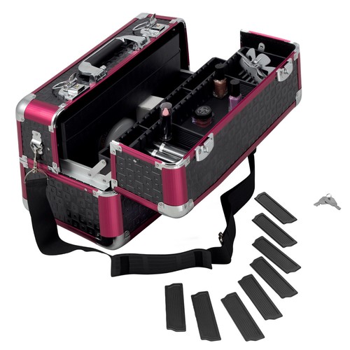 Beauty case schwarz rot karo - beauty,
