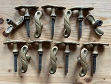 14 antik Gründerzeit Fenstergriffe Fensterolive Fensterwirbel Schleife G&L Griff