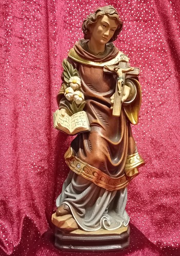 Holzfigur heiliger aloisius - holzfigur,