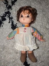 Sekiguchi Gege Maudie Mae Kiki 1970s Daumenlutscher Big Eyes Puppe Vintage