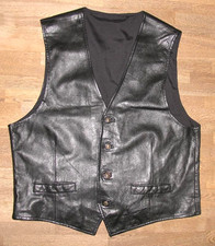 Herren- LEDERWESTE / Weste /