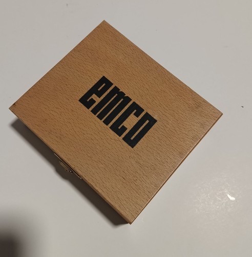 Emco collet set wooden case - in,