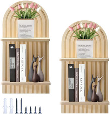 2 Stück Wandregal Holz