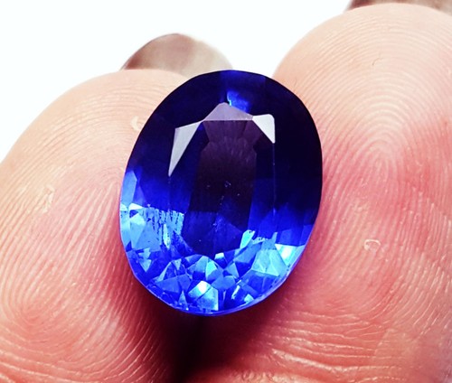 Natürlicher blauer saphir - blauer,
