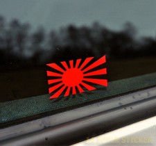 rising sun Aufkleber, made in