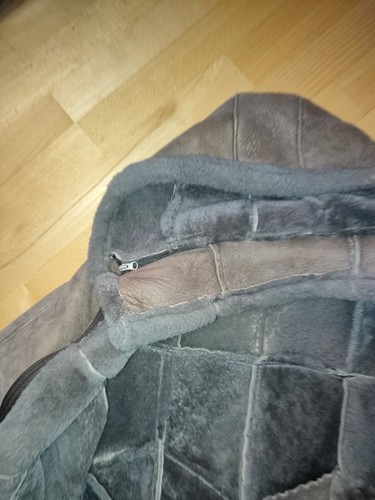 Leder fell jacke für