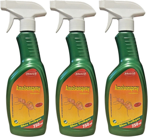 750ml braeco ameisenspray - 3x,
