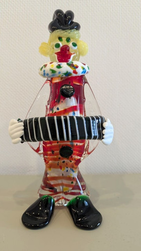 Murano glassfigur clown - murano,
