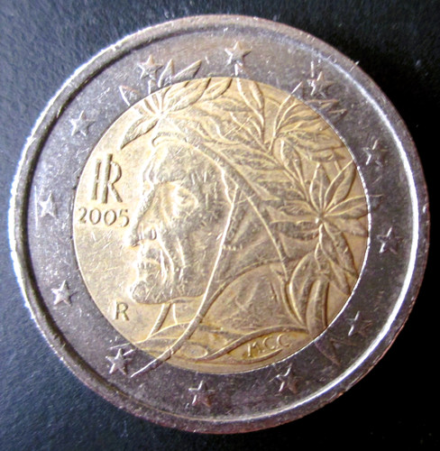 Münze euro 2005 italien - 2,
