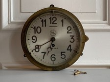 Alte Schiffsuhr / Borduhr, FERSAL, 22,5 cm