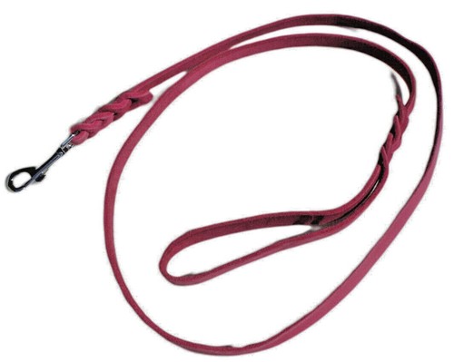 Pink fettlederleine hundeleine - pink,