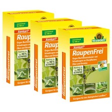 Neudorff Raupenfrei XenTari 3x 25 g Buchsbaumzünsler Raupen bekämpfen Xen-Tari