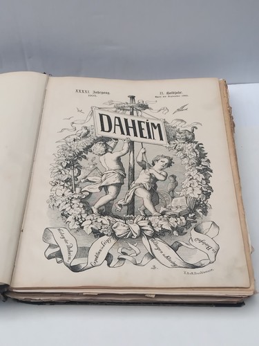 Sehr altes buch daheim - sehr,
