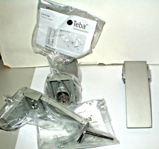 2 Design Wandträger Mattsilber von Teba für Rollos, Lamellenanlage,  Plissee etc