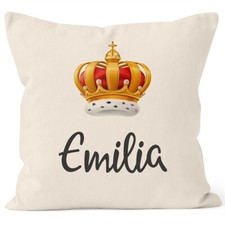 Kissen-Bezug mit Name Königin
