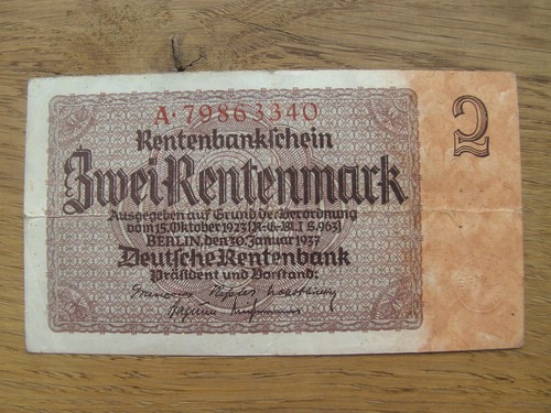 Rentenbankschein rentenmark - rentenbankschein,