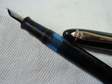 ( 53.1 ) GEHA Schulfüller mit Reservetank, schwarz, mit Geha-Feder M, 60er Jahre