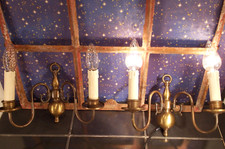 2  Wand lampen leuchten ANTIK